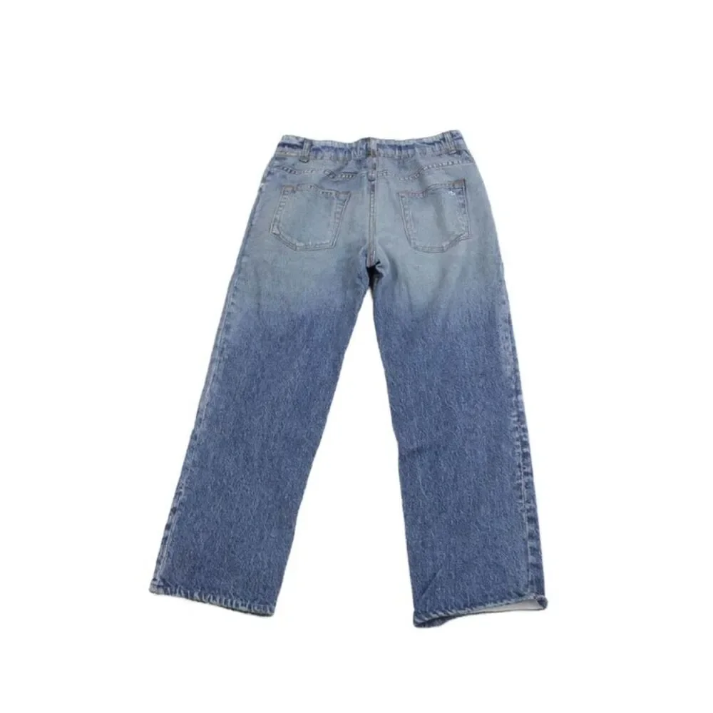 Rag & Bone Girls Elastic Waist Straight Leg Pants Blue Size 9/10